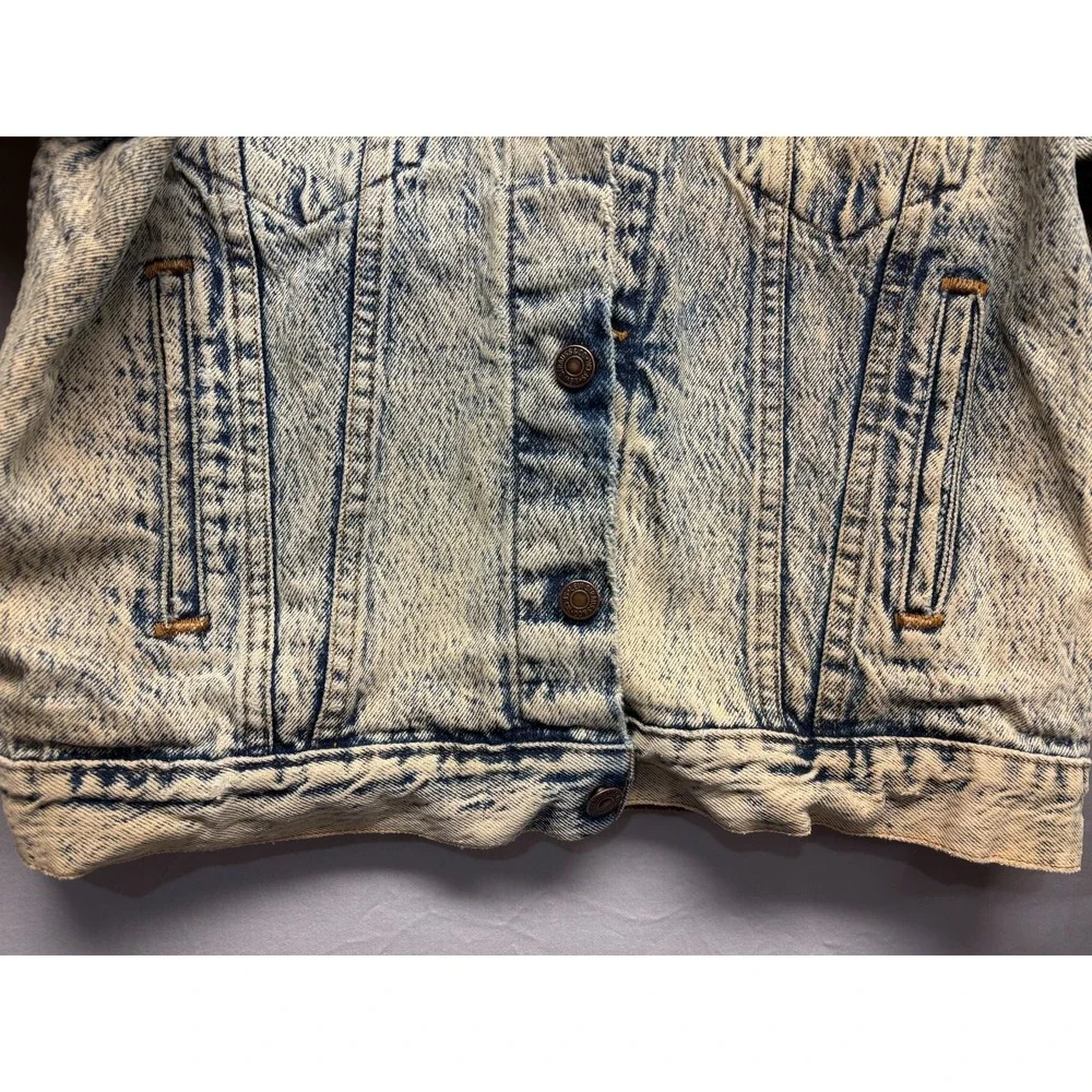 Levi's Trucker Jacket Men's Light Blue Long Sleeve Denim USA Vintage Crusty Dust